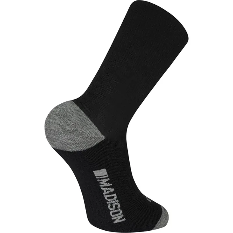 Madison Isoler Merino Deep Winter Cycling Socks In Black-1